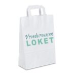 Papieren Tas met praktijklogo – 22x31x10 cm | 100 stuks
