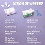 Naïf Plasticvrije Lotion Billendoekjes | 40 stalen - Afbeelding 3