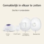 Lansinoh DiscreetDuo Draadloze Kolf - Borstschild 27 mm | per stuk - Afbeelding 3