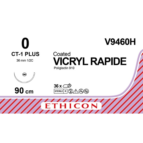 V9460H Vicryl Rapide 0 ongekleurd 90cm - CT-1 (V9460H) | 36 stuks - Afbeelding 1