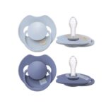 Difrax LOVI Dynamische Fopspeen 0-6 mnd Blauw/Lichtblauw | 2 stuks