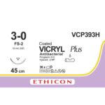 Vicryl Plus 3-0 violet 45 cm – FS-2 naald (VCP393H) | 36 stuks